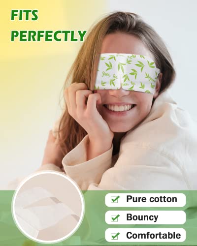 16 pakovanja maske za pare za suhe oči, zeleno čaj toplo maska ​​za oči, reljefna zamotana zamotavanje vruće