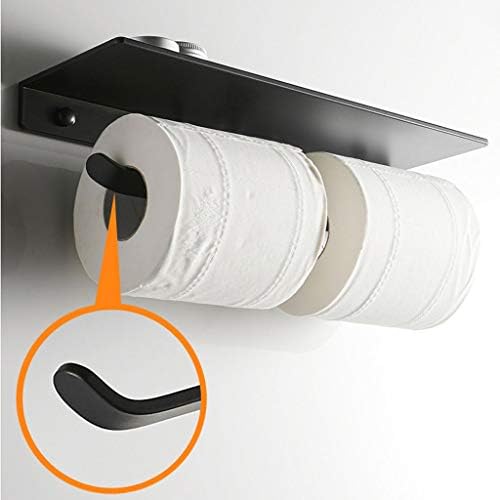 WSSBK Držači za toaletni papir, držač rola za papir za crnu mobilni telefon, toaletni papir Rolo Box Mobilni