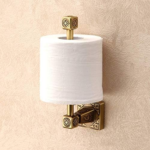 Jydqm toaletni držač za papir pokrivač antikne mjeriste kupaonice tkivo konopci zid zida, brušena bronza