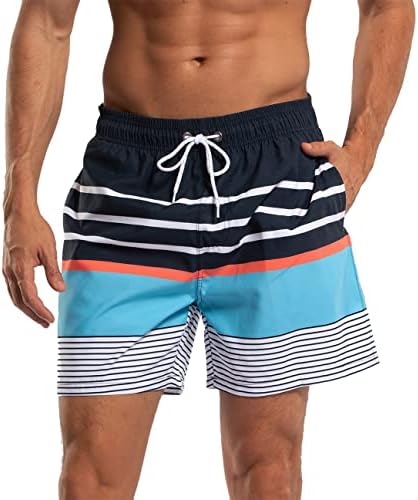 SILKWORLD MENS Plivanje 5 inča Inseam Swim Shorts Ljeto Kupanje odijelo za kupaće kostime odjeću s džepovima