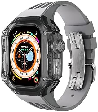 Twrqa 49mm Ultra bend Modifikacija za Apple Watch Ultra 49mmtransparent Luxury trend mod + kaiš vodootporni
