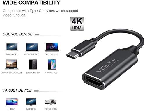 Radi Volt Plus Tech HDMI 4K USB-C kompatibilni kompatibilan sa JBL Link View Professional adapter sa digitalnim