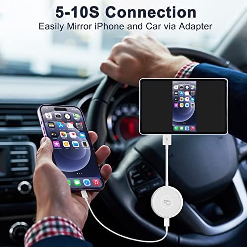 Awcon Carplay do adaptera za zrcalo automobila za iPhone, ožičeni Carplay Mirrorring Dongle Carplay adater