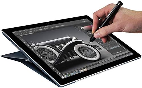 Navitech crna mini fine tačna digitalna aktivna olovka za stilus kompatibilna sa iPhoneom x