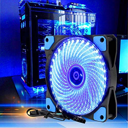 Dhtdvd Mute 12cm 33 LEDs RGB ventilator za hlađenje svjetla hladnjak za računarski računar slučaj ventilator