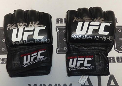 Pat Healy 2x potpisan UFC na Fox 9 borba istrošene korištene rukavice PSA / DNK COA 2013 v UFC rukavice