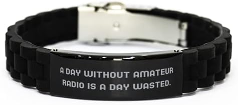 Sarkazam amaterski Radio Crna Glidelock kopča narukvica, dan bez amaterskog radija je izgubljen dan, Najbolji