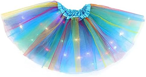 Dječje djece Dječje djevojke Dječje odijelo LED svjetlo ples princeza suknja Tulle Ballet Tutu suknja 5t