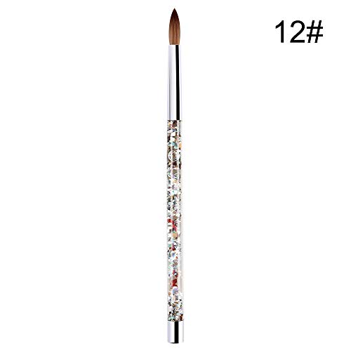 Layhou Major Dijit 12 Nail Pen UV Gel četkica za nokte Nail Art Boint Boint olovka četkica sa kristalno