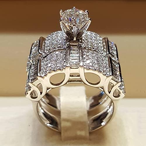 Yistu prstenovi za tinejdžere Valentinovo dijamantski prsten prsten svjetlo Luksuzni prsten Novi Kreativni prsten može se slagati da nosi Ženski modni prsten