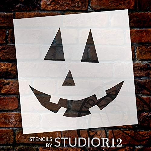 Tradicionalni šablon Jack-O-lampion od Studior12 | Diy za craft i boja | Dekor Halloween | Jesen Pumpkin obrazac obrasca za lice | Odaberite veličinu