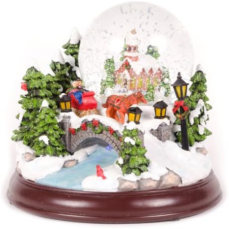 Božićna zvijezda 12 Tradicionalna scena snijega globus