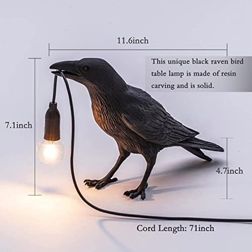 chuida Raven Light Crow table Lamps zidna lampa LED sijalica životne ptice zidna lampa lampa svjetlo smola