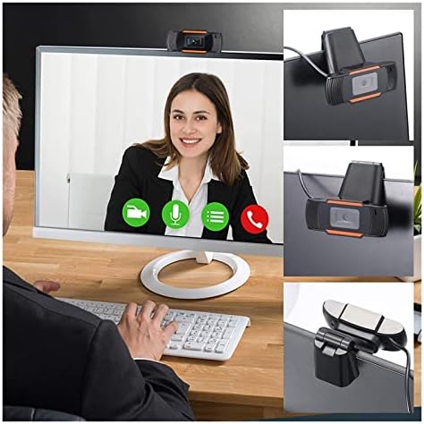 Biall Webcam HD Webcam 480p sa mikrofonom USB utikač i rotirati kamera za Live Video konferencije rad PC