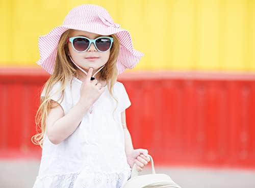 Baby Girl šešir za sunce sa UPF 50+ vanjski podesivi šešir za plažu sa šeširima sa širokim obodom