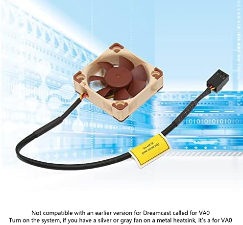 Ventilator za hlađenje za Sega Dreamcast Game Console 5V Silent 3D komplet za zatvaranje printa za hlađenje bez četkica, visoka tvrdoća izdržljiva, za USB GDROM, za Gdemu