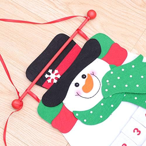 Didiseaon ured dekor Božić Advent viseći kalendar Božić filc snjegović odbrojavanje kalendar sa 24 džepovi