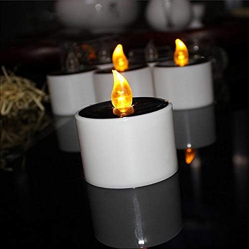 Qiaonai XN914 5pcs Solarne svijeće Lagane punjive svijeće Lampice Light lampice za čaj za domaću baru Spavaća