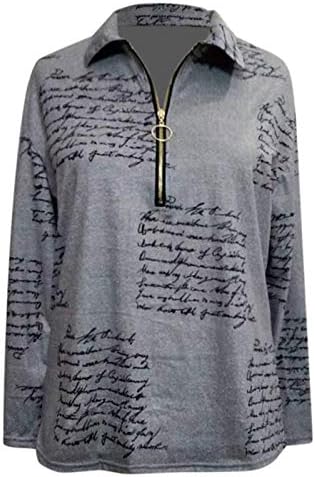 Nyybw bluza Lad Dugi patentni patentni patentni patentni patentni tunici TOP majice Casual ženska ženska
