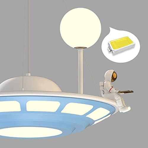 Viseće lampe za astronaute, Kreativni LED lusteri sa mogućnošću zatamnjivanja sa visećim Planet svetlom