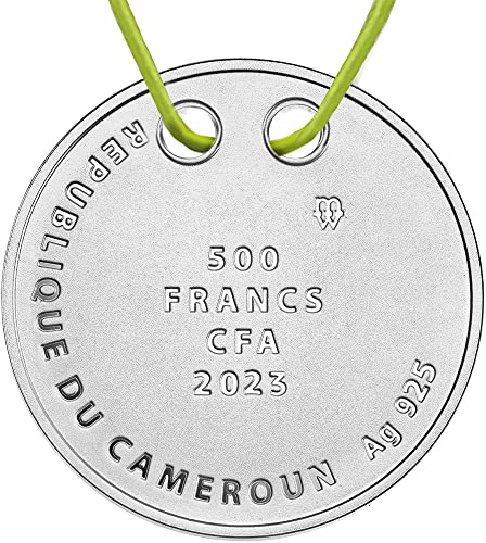 2023 DE Moderna pribora za zagrljaj zagrli me sove Privjesak Love Silver Coin 500 Francs Kamerun 2023 Dokaz