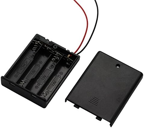 ZRM & amp;E 3-Pack AAA 4 x 1.5 V držač kućišta baterije,4 slota x 1.5 V AAA baterija opružna kopča kutija