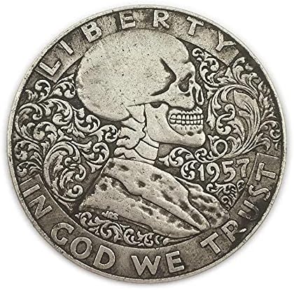 Reljefni 1957 besplatni sat SAD 骷髅 Coin Micro-poglavlje Kolekcija kolekcija kolekcija kolekcija kovanica