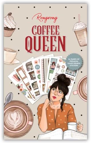 Kafe Queen Planner naljepnica za prihvatila je vašu unutrašnju kafu kraljicu pripremite se za avanturu za