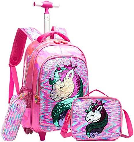 Rolling ruksak za djevojčice Dječji kotači za prtljag za laptop kofer za osnovne studente