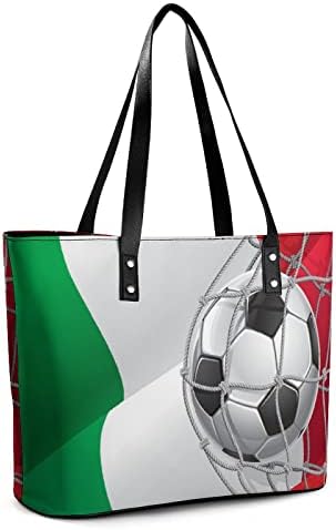 Fudbalski gol i italijanska zastava ženska torbica kožna torbica torba za rame modna torba torba za kupovinu