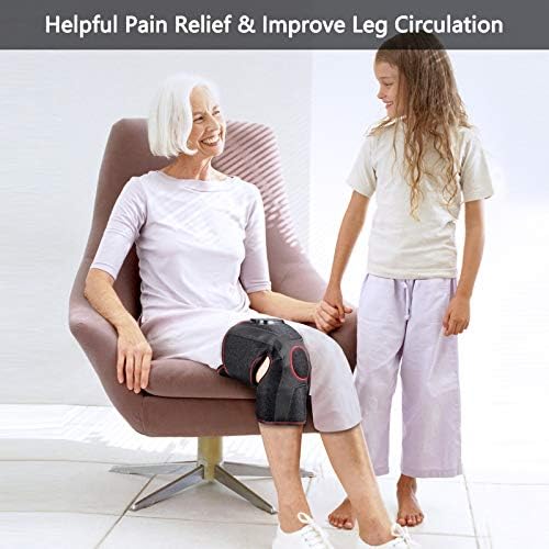 KINEARNI masažer za koljena, grijani kompresijski masažer za noge za koljena za artritis protiv bolova Elektrijsko