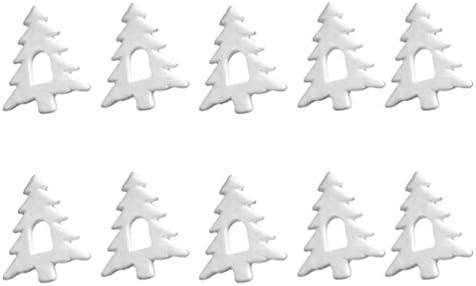Happyyami 10pcs Božićni viseći ukrasi pjena mini stablo zanatskog pjene konus Xmas stablo privjesak dekor