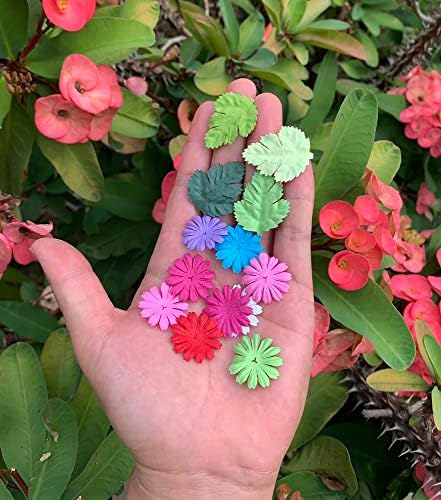 100 kom ručno izrađene malberry papir Flowers latice i lišće screapbooking-a za vjenčanje Diy Craft