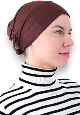 Avanos Neklizajući hidžab Undercap, kapa za vezivanje hidžaba za žene, rastezljiva i udobna marama za pokrivanje