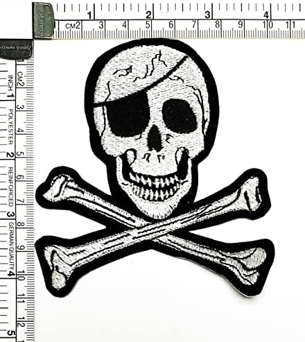 Kleenplus 3kom. Pirates Cartoon Moda Lobanja krst kosti Patch naljepnica Craft zakrpe DIY aplikacija vezeni
