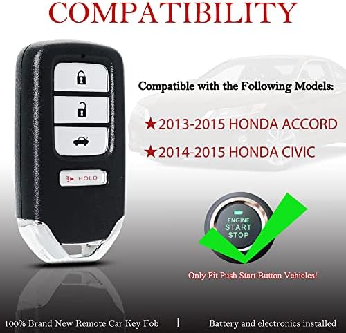 Daljinska zamjena Privezka za ključeve odgovara za Honda Accord 2013-2015/CIVIC 2014-2015 ACJ932HK1210A