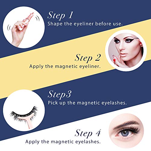 Arishine magnetske trepavice sa eyelinerom - magnetni eyeliner 1 cijev i magnetni kit trepavica - trepavice