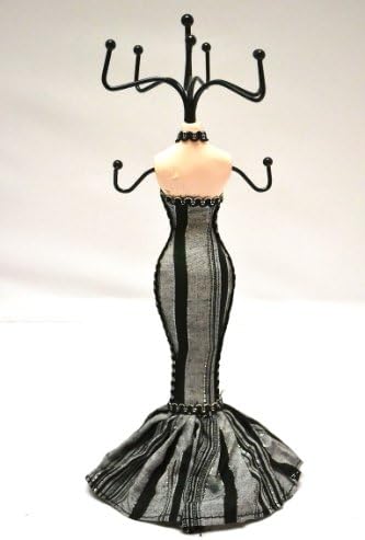 Crne trake Kriss-cross Halter Mermaid Dress Mannequin nakit lutku