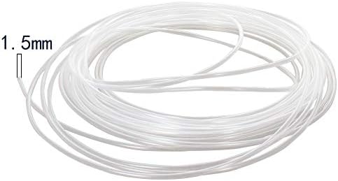 1kom termoskupljajuće cijevi,2: 1 prozirni Bettomshin električni žičani kabl ≥600v & 248°F, 10mx1. 5mm skupljajuća