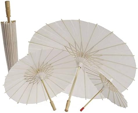Kasituny Papir Parasol Kineski / Japanski ukrasni kišobran Bijeli nauljeni kišobran, djeveruše, djeveruše,