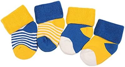 Dječje čarape 4 parova novorođenčadi Toddler Odabrane pamučne čarape postavljene 0-36 mjeseci