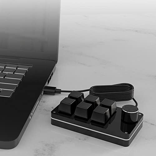 Mehanički ključ osovina 6 taster + 1 dugme tastatura Tip-C za USB programabilna mehanička tastatura