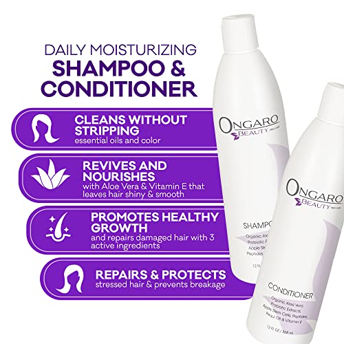 Ongaro Beauty Shampoo & amp; regenerator Set-hidratantni organski Set za njegu kose Aloe Vera za žene i