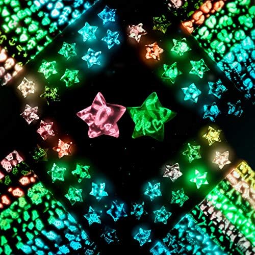 420 listova svijetli u tamnim novinarskim zvijezdama s dvostrukim pogonima ukrasa 10 boja, svijetli u preklopnom