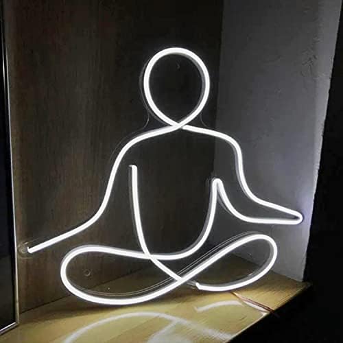 Neonska svjetla Custom Yoga Neon znakovi Lagana, prozirni akrilni zidni znakovi za kućnu sobu Gym Meditacija
