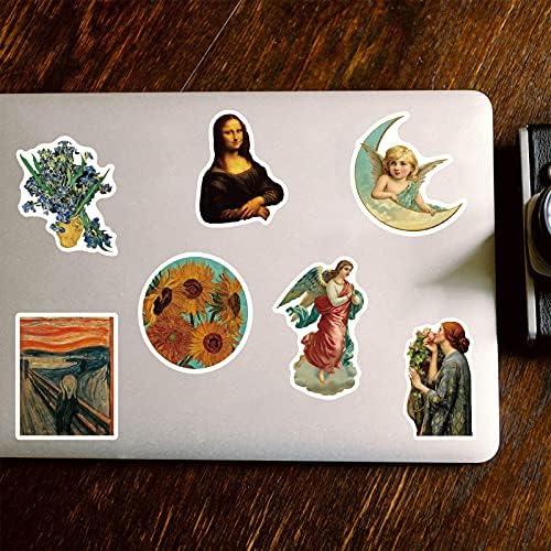Renaissance art naljepnice, 50 kom Vintage estetski umjetnik slika naljepnice za flaše vode Laptop Srapbooking