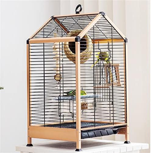 MJWDP Eaves Bird Cage Villa Veliki kavez Kavez za kućne ljubimce Bird House Bird Villa Metal Bird Cage