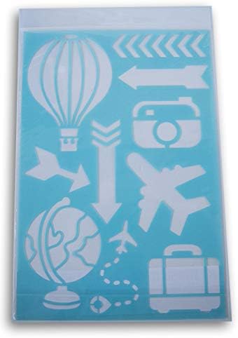 Svjetska putnička šablona - putnik globusa, mlazni avion, kamera, kofer, strelice, topli zrak balon-cruise