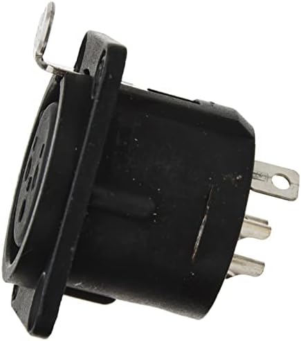 Neutrik NC3FD-L-BAG-1 3-pinski XLR ženski panel konektor, crni