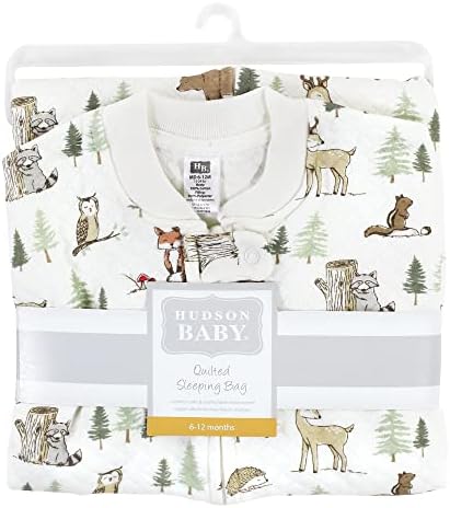 Hudson Baby Unisex baby premium torba za spavanje bez rukava i nosivi pokrivač, šumske životinje, 6-12 mjeseci